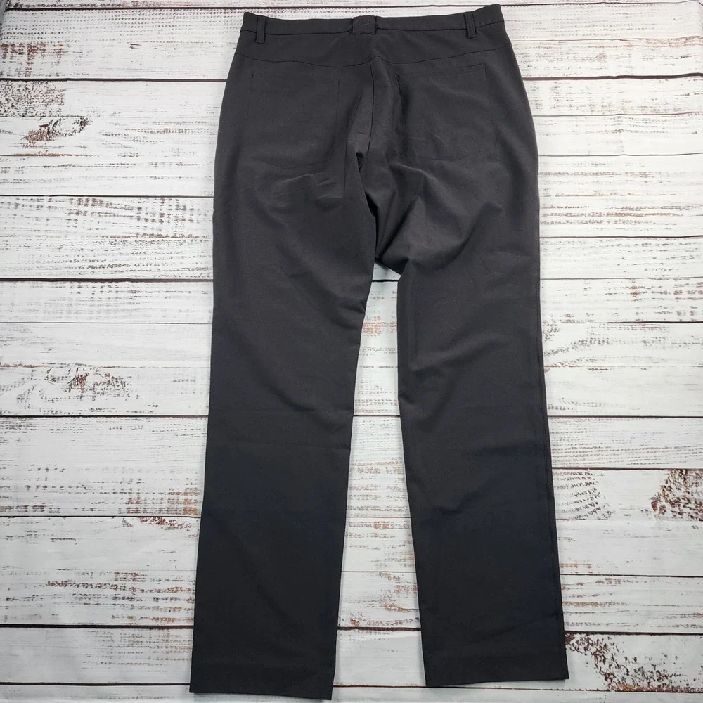 FootJoy Golf Pants Mens 36x32 Black Performance Stretch Flat Front Poly Spandex